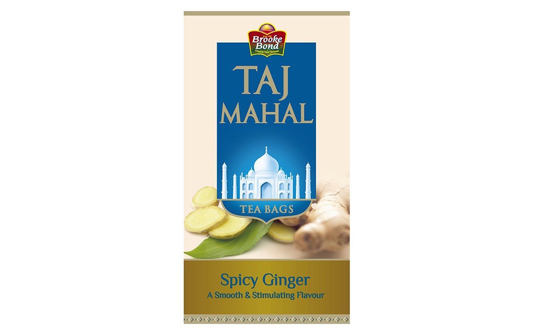 Brooke Bond Taj Mahal Spicy Ginger Tea Bags   Box  25 pcs